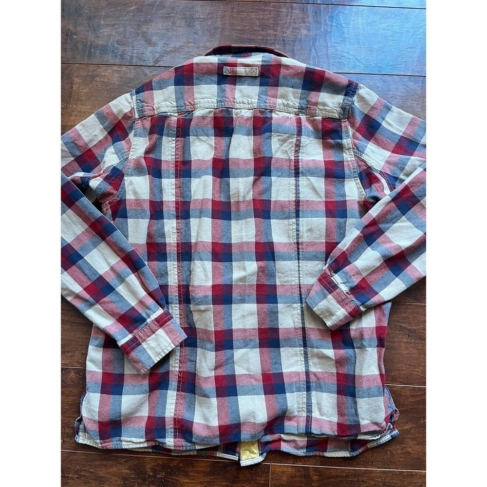 Duluth Trading Mens Casual Button Down Long Sleeve Plaid Shirt Size M - Picture 6 of 6